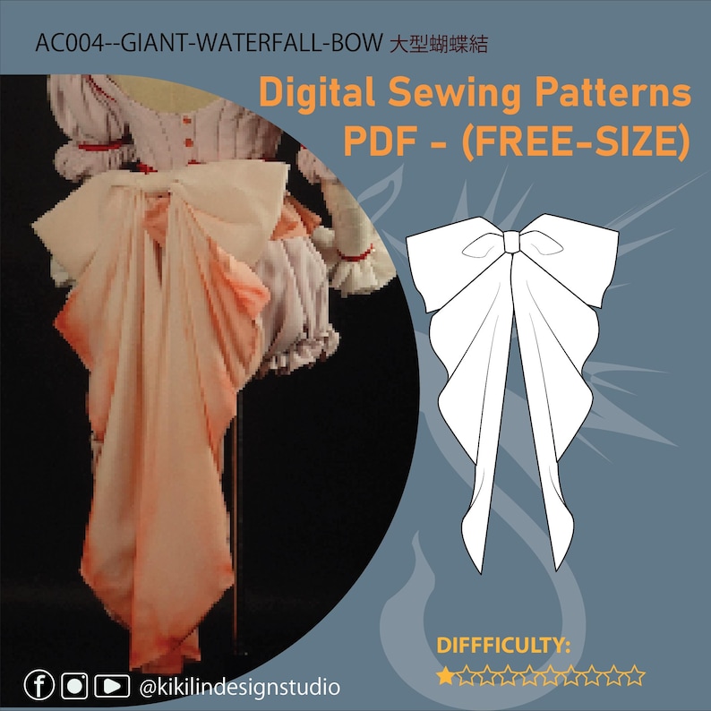 Horror Clown Costume Sewing Pattern BUNDLE | Pennywise Bishoujo 5-Piece Cosplay PDF (XS-2XL) | Graphic Instructions | A4 N A0 Plotter image 6