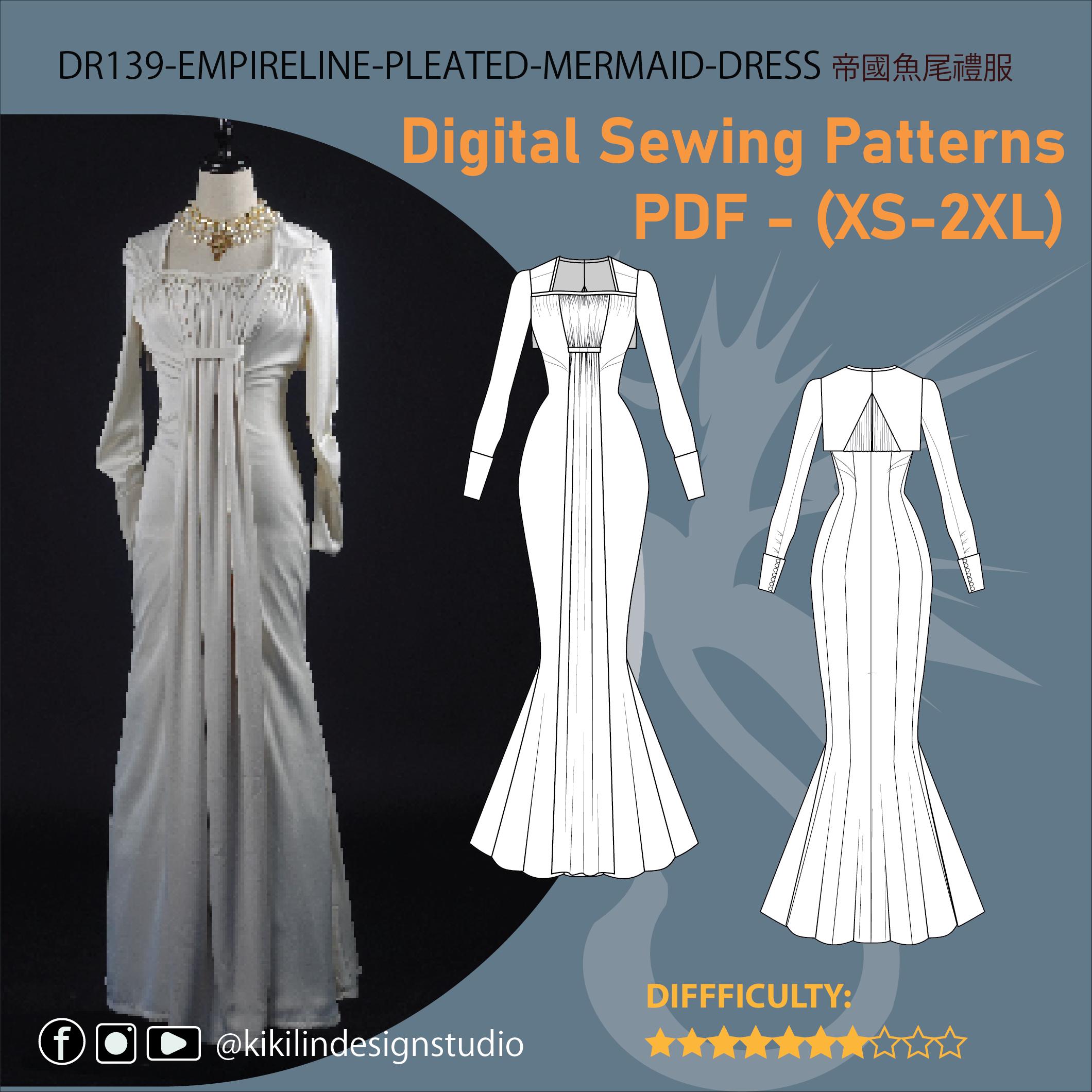 Lady Dimitrescu Dress Pattern - Etsy