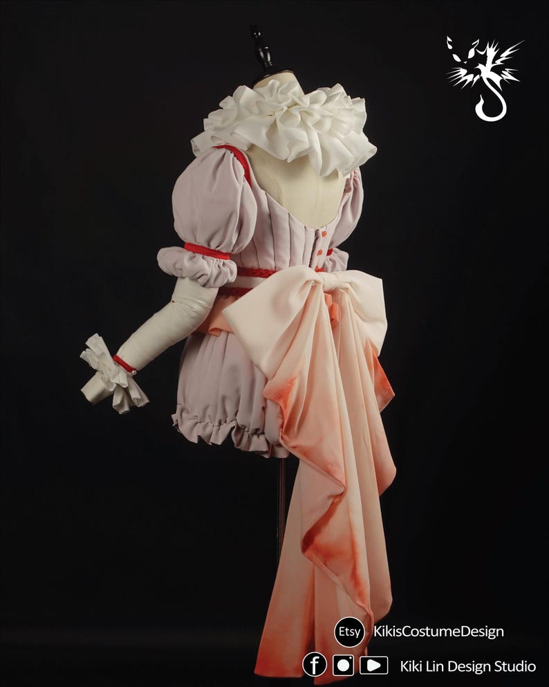 Horror Clown Costume Sewing Pattern BUNDLE | Pennywise Bishoujo 5-Piece Cosplay PDF (XS-2XL) | Graphic Instructions | A4 N A0 Plotter image 14