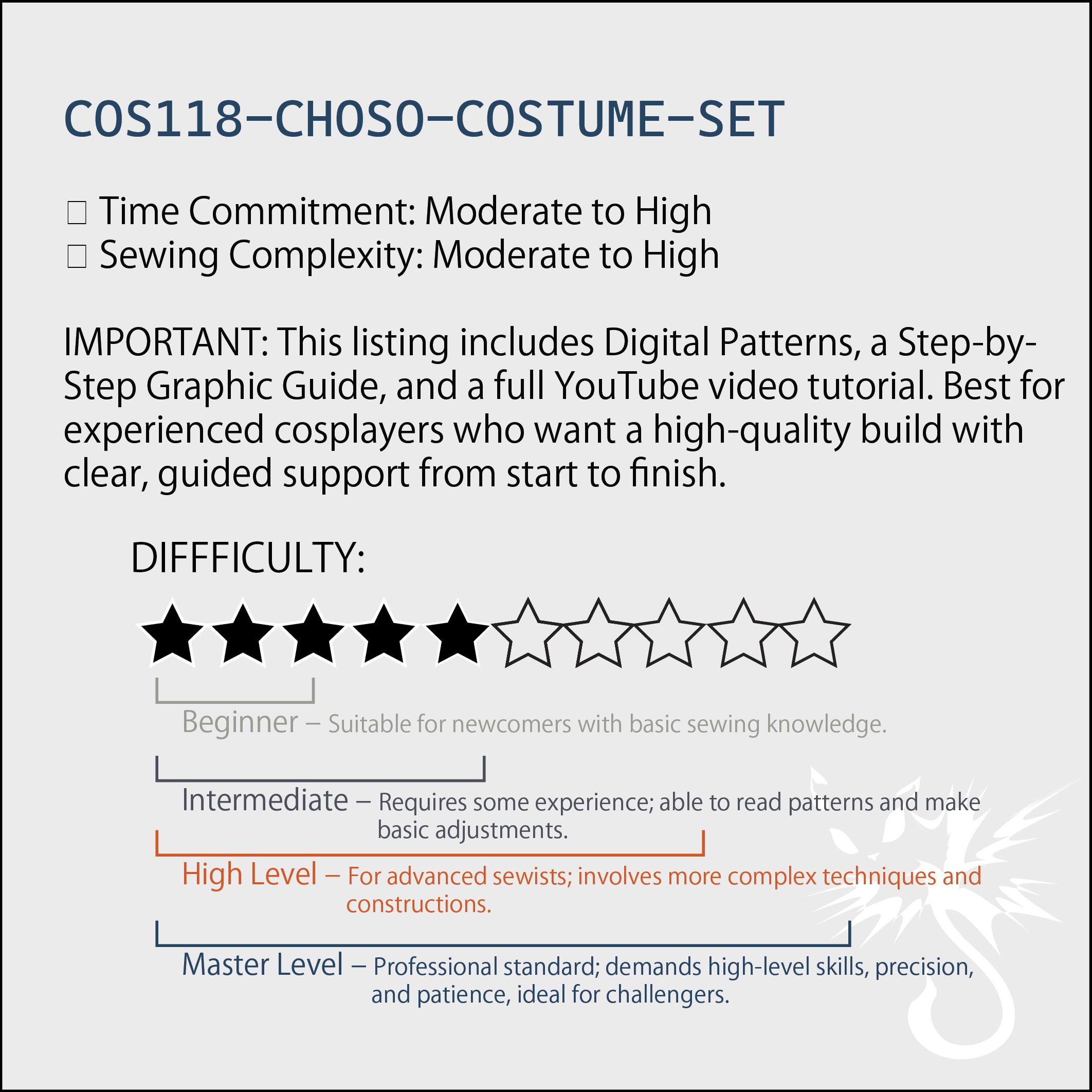 Cosplay Robe Patterns Anime Cosplay Sewing Pattern | Pleated Vest, Hakama & Robe (XS-2XL ...