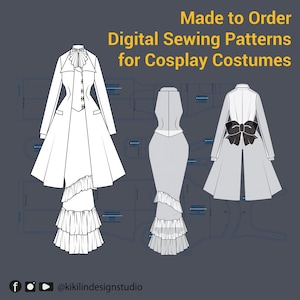 Custom Sewing Pattern Drafting Service | Made-to-Order PDF Design (XS-2XL)