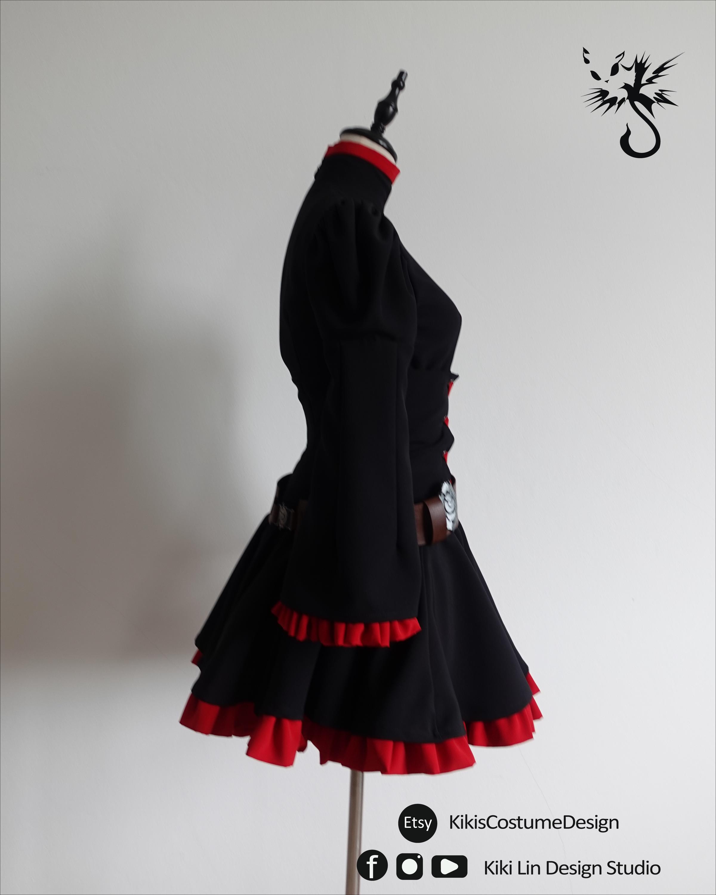 anime dress black Gothic Butterfly Gothic Architecture Black Dress Black Hair Anime Girls Anime Missile22 Matte Finish Poster Paper Print - Animation & Cartoons posters in India