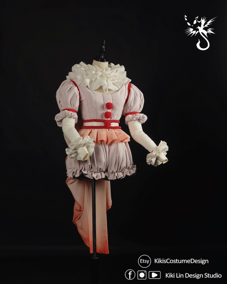 Horror Clown Costume Sewing Pattern BUNDLE | Pennywise Bishoujo 5-Piece Cosplay PDF (XS-2XL) | Graphic Instructions | A4 N A0 Plotter image 12