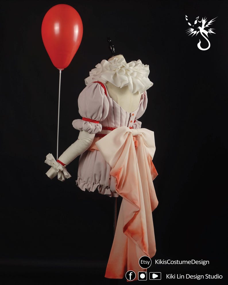 Horror Clown Costume Sewing Pattern BUNDLE | Pennywise Bishoujo 5-Piece Cosplay PDF (XS-2XL) | Graphic Instructions | A4 N A0 Plotter image 13