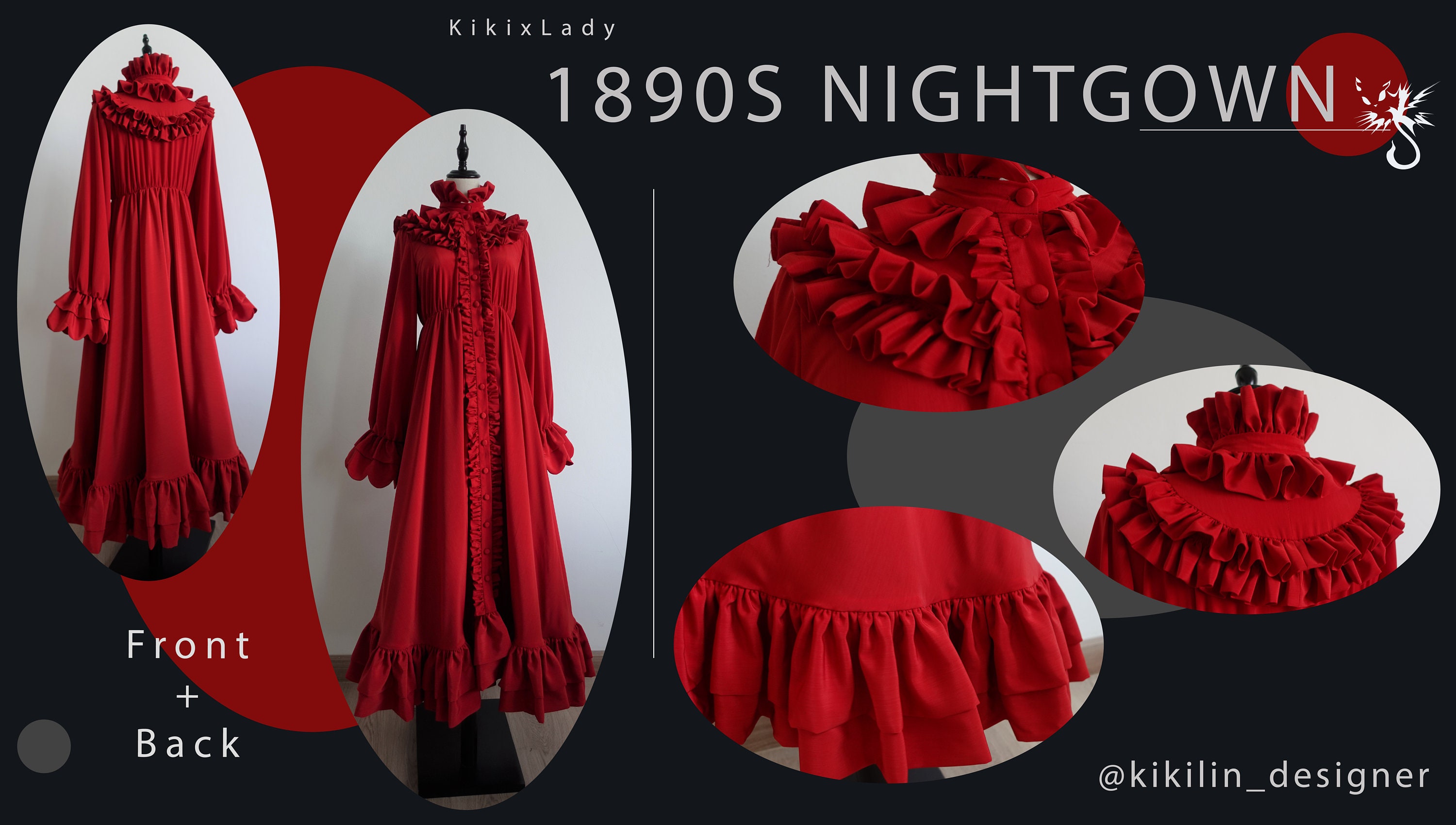 Fashion 1890s Nightgown Made to Order Etsy UK