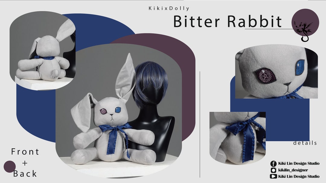Bitter Rabbit Plush Toy: Adorable Stuffed Animal - Etsy