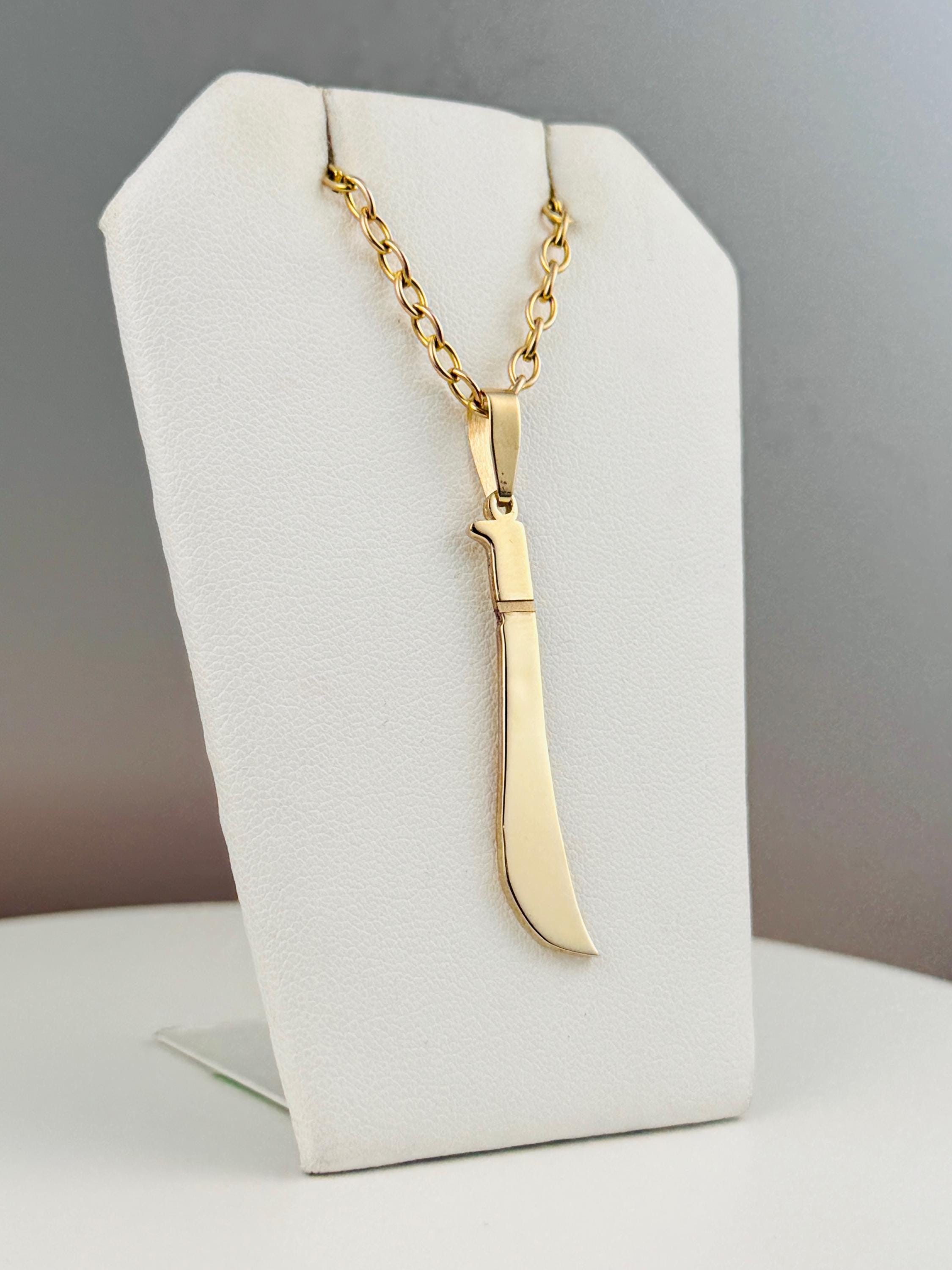 Chain Machete Pendant Machete Necklace