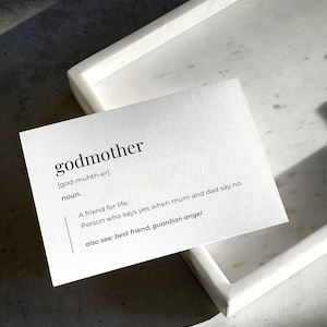 GODMOTHER | Dictionary Meaning Card