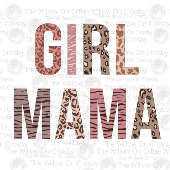 Girl Mama Mom Leopard Ready to Press Transfer | Etsy