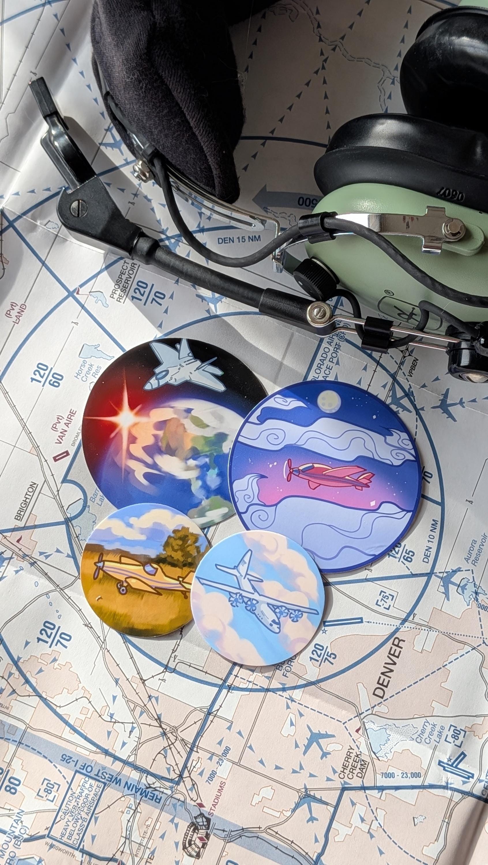 Pilot Sticker Auto Aviation Stickers, Pilot Gift, Sticker Pack of Waterproof Stickers - Etsy