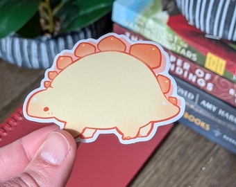 Vattentät vinylklistermärke med stegosaurus-motiv för vattenflaska, laptop och bil