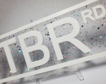 Library bookshelf sign - bookish book tok decor - smut st - tbr rd - book lover gift - specialty base colors