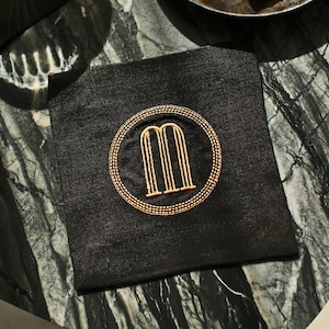 Embroidered Cocktail Napkins Monogrammed Cocktail Napkins Personalized Cocktail Napkins Anniversary Napkins image 9