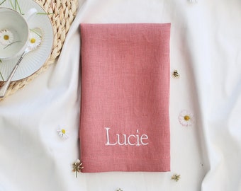 Embroidered Napkins | Monogrammed Napkins | Dinner Napkins | Wedding Napkins | Personalized Napkins | Anniversary Napkins | Special Occasion