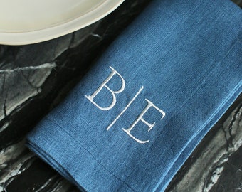 Embroidered Napkins | Monogrammed Napkins | Dinner Napkins | Wedding Napkins | Personalized Napkins | Anniversary Napkins | Special Occasion