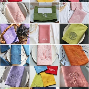 Broderade servetter | Monogramservetter | Middagsservetter | Bröllopsservetter | Personliga servetter | Jubileumsservetter | Speciella tillfällen bild 5