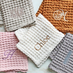 Waffle Face cloth. Set Of 4,6,8,10 Natural linen dish cloths. Linen kitchen cloth. Vanity cloth. Eco friendly kitchen.