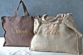 Linen Embroidered Tote Bag , Stonewashed Linen Bag, Grocery Bag, Beach Bag, Personalized Tote Bag product logo