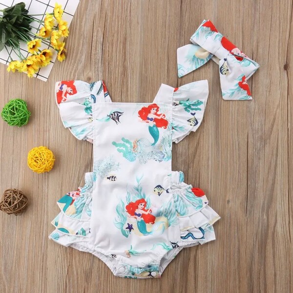 Produktbild von Sanlutoz Vintage Baby Girls Rompers Summer Sleeveless Casual