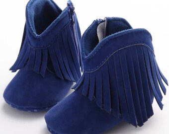 infant fringe boots