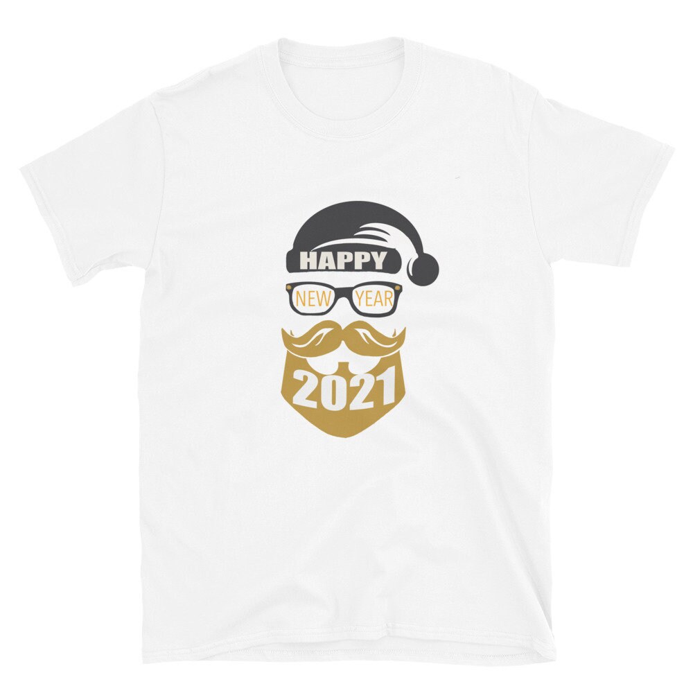 Happy new year 2021 personalised new years t-shirt graphic tee printed top for mens: amazon.es Happy New Year 2021Short-Sleeve Unisex T-Shirt | Etsy