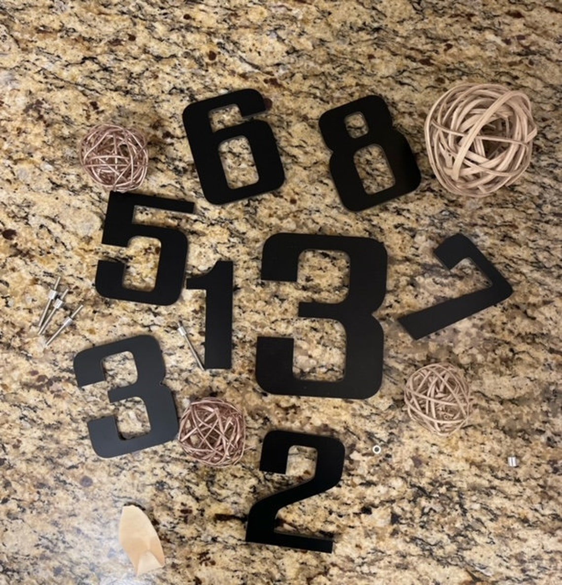 4 Inch Modern House Numbers Builder Numbers Apartment Complex Etsy