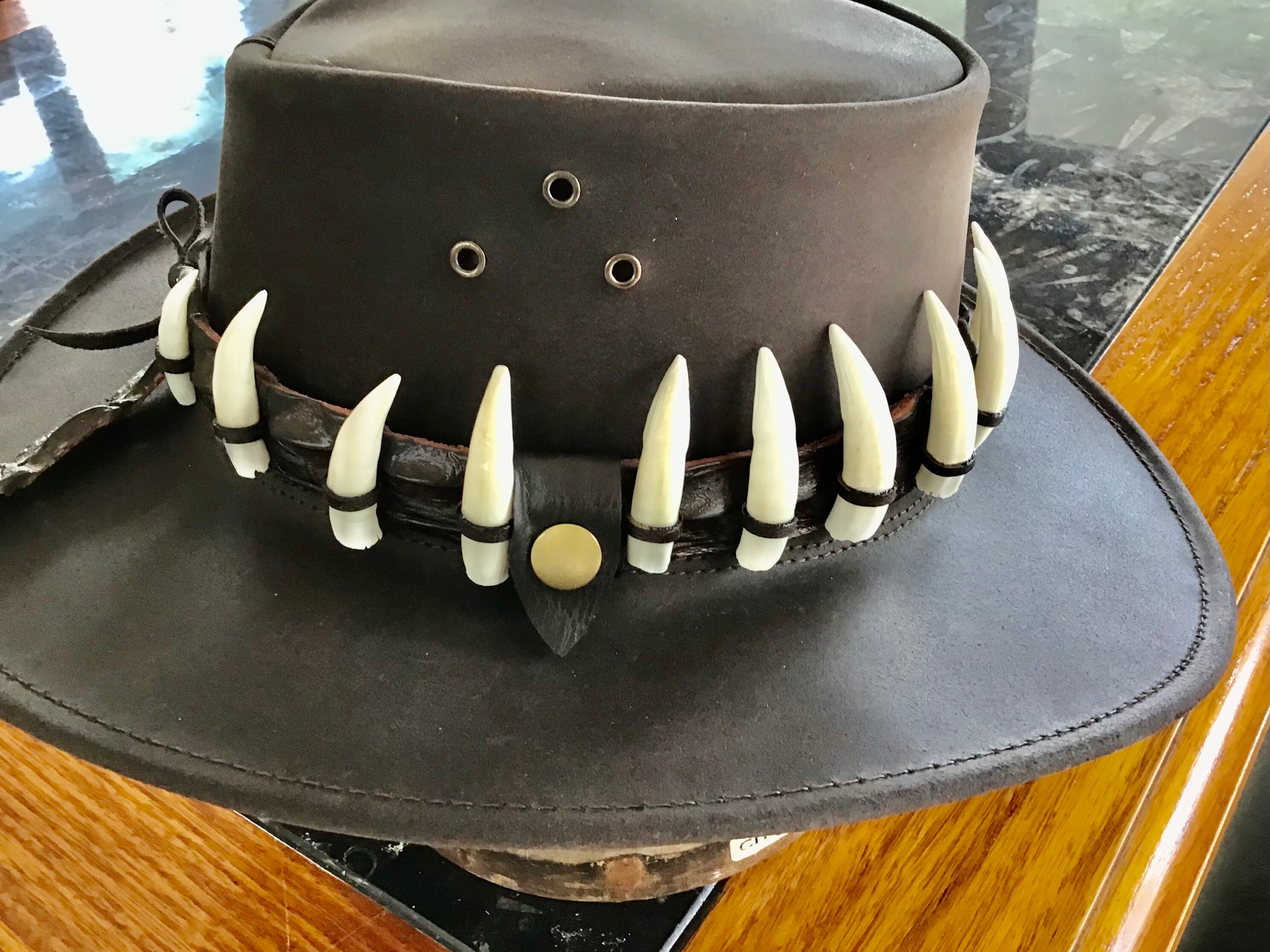 GENUINE CROCODILE LEATHER Hat Band 