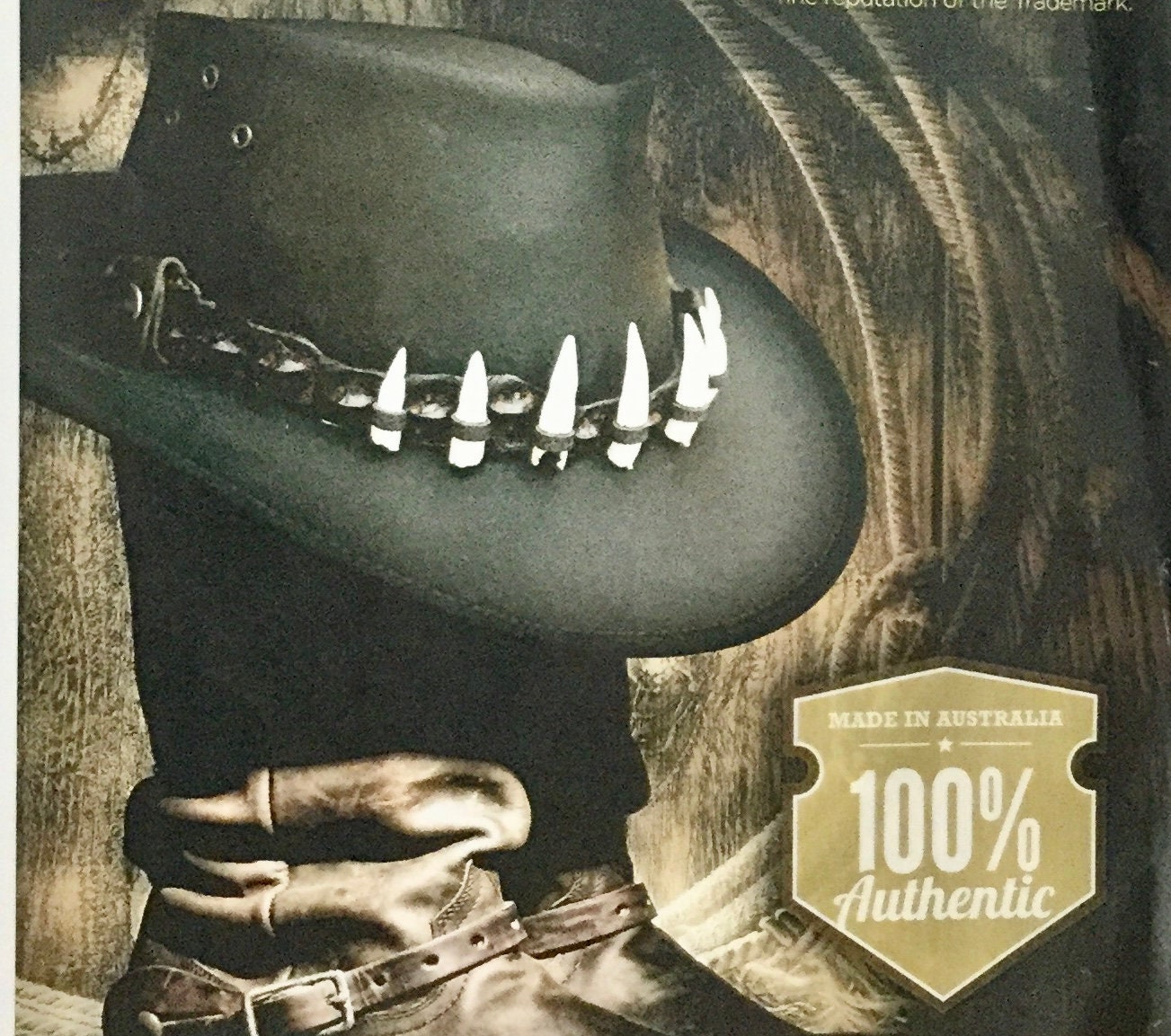 Black GENUINE CROCODILE LEATHER Hat 