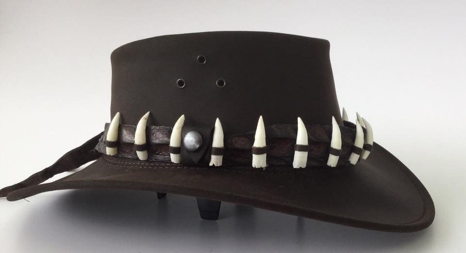 GENUINE CROCODILE LEATHER Hat Band 