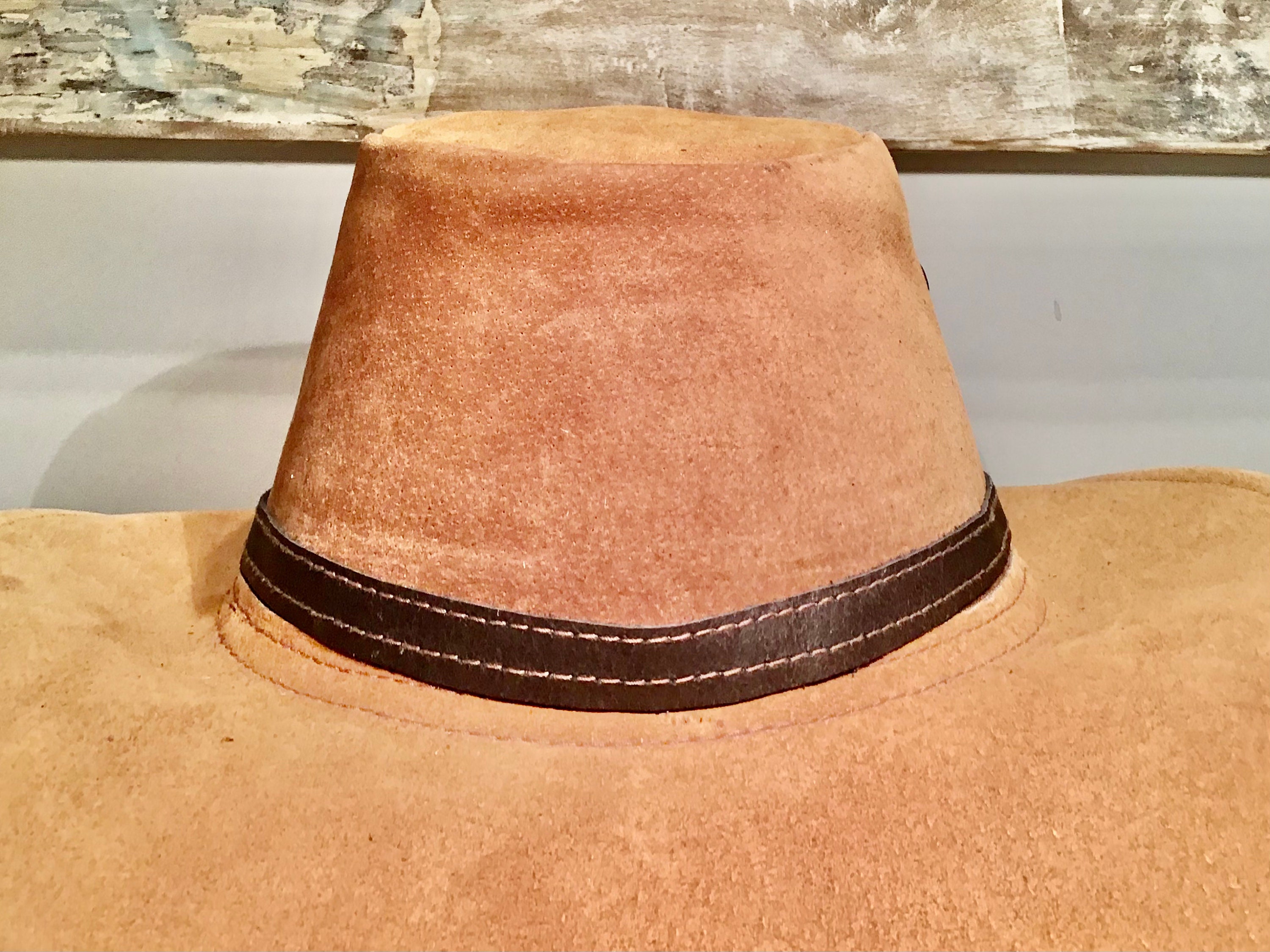 Buffalo leather hat band Australian hand made for all hats Etsy
