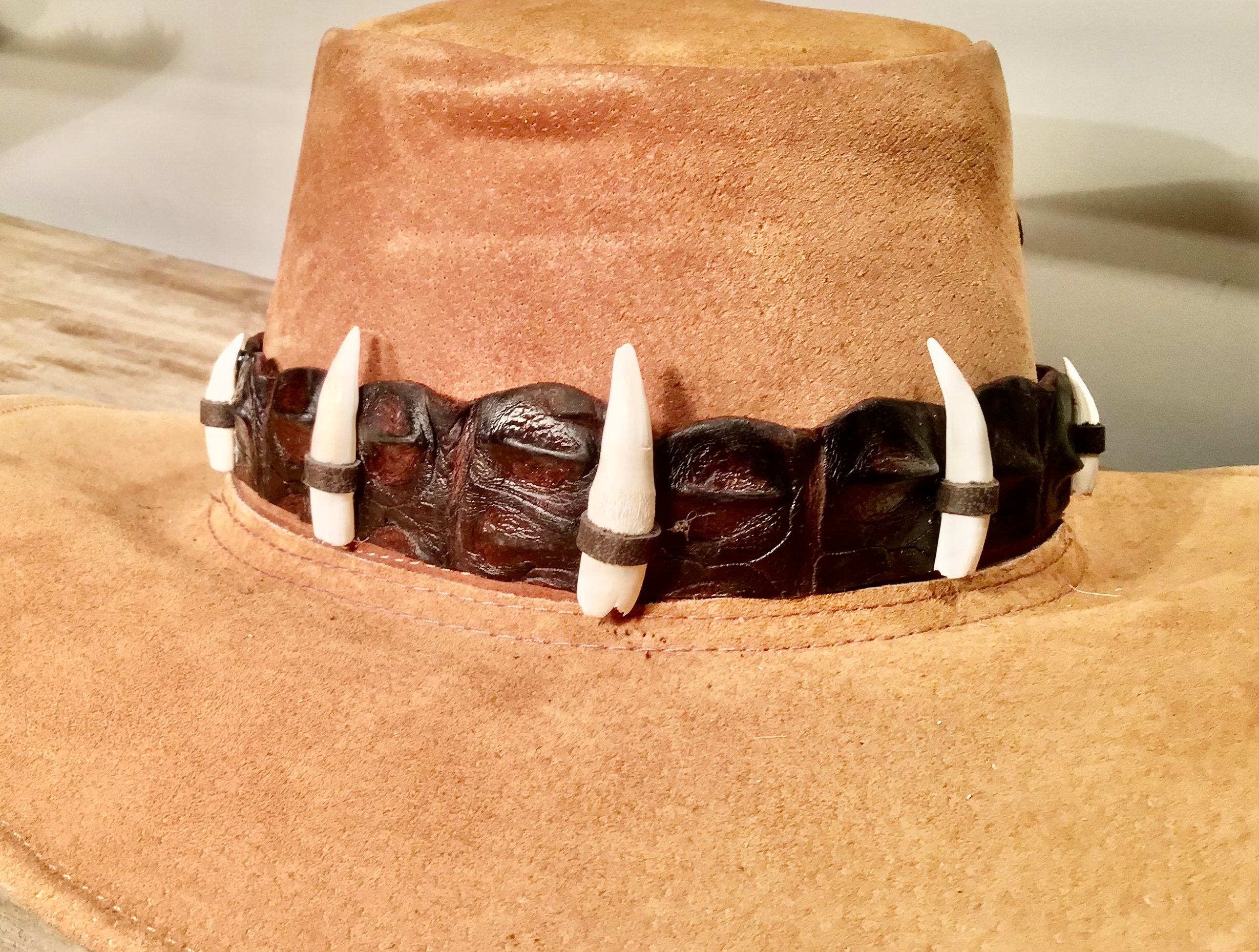 1 Hat Band Genuine Crocodile Leather 5 