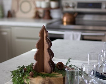 10&quot; Spire Christmas Tree ~ Black Walnut Winter Decor