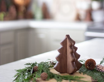 Black Walnut Christmas Tree ~ 3D Evergreen Holiday Decor