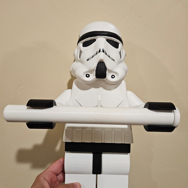 Lego Style Storm Trooper Toilet Paper Holder 3D Print