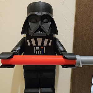 Lego Style Darth Vader Toilet Paper Holder 3D Print