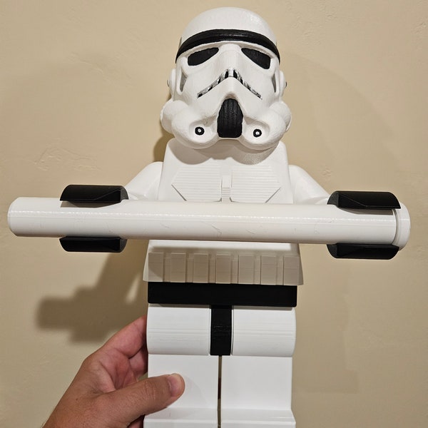 Lego Style Storm Trooper Toilet Paper Holder 3D Print