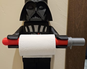 Lego Style Darth Vader Toilet Paper Holder 3D Print