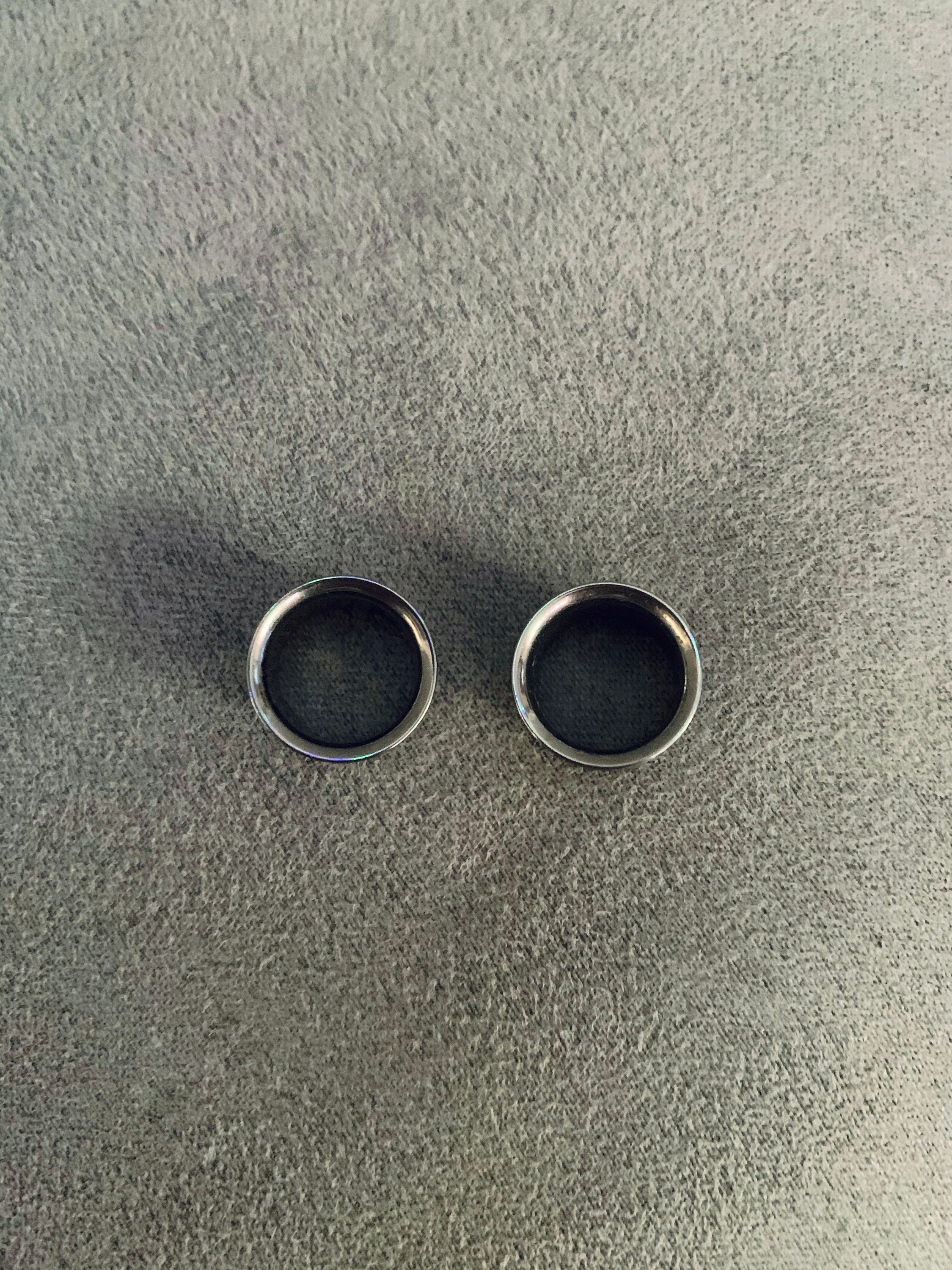 NEW Surgical Steel Ear Tunnels 12 mm Silver Etsy