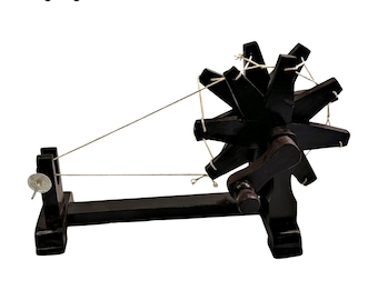 Rueca de madera Charkha, hiladora de algodón, decoración rústica de granja, herramienta para manualidades