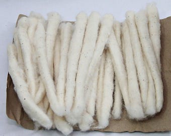 Natural White Cotton Punis, Organic Hand Spinning Fiber, Khadi Cotton for Charkha, Yarn Supply