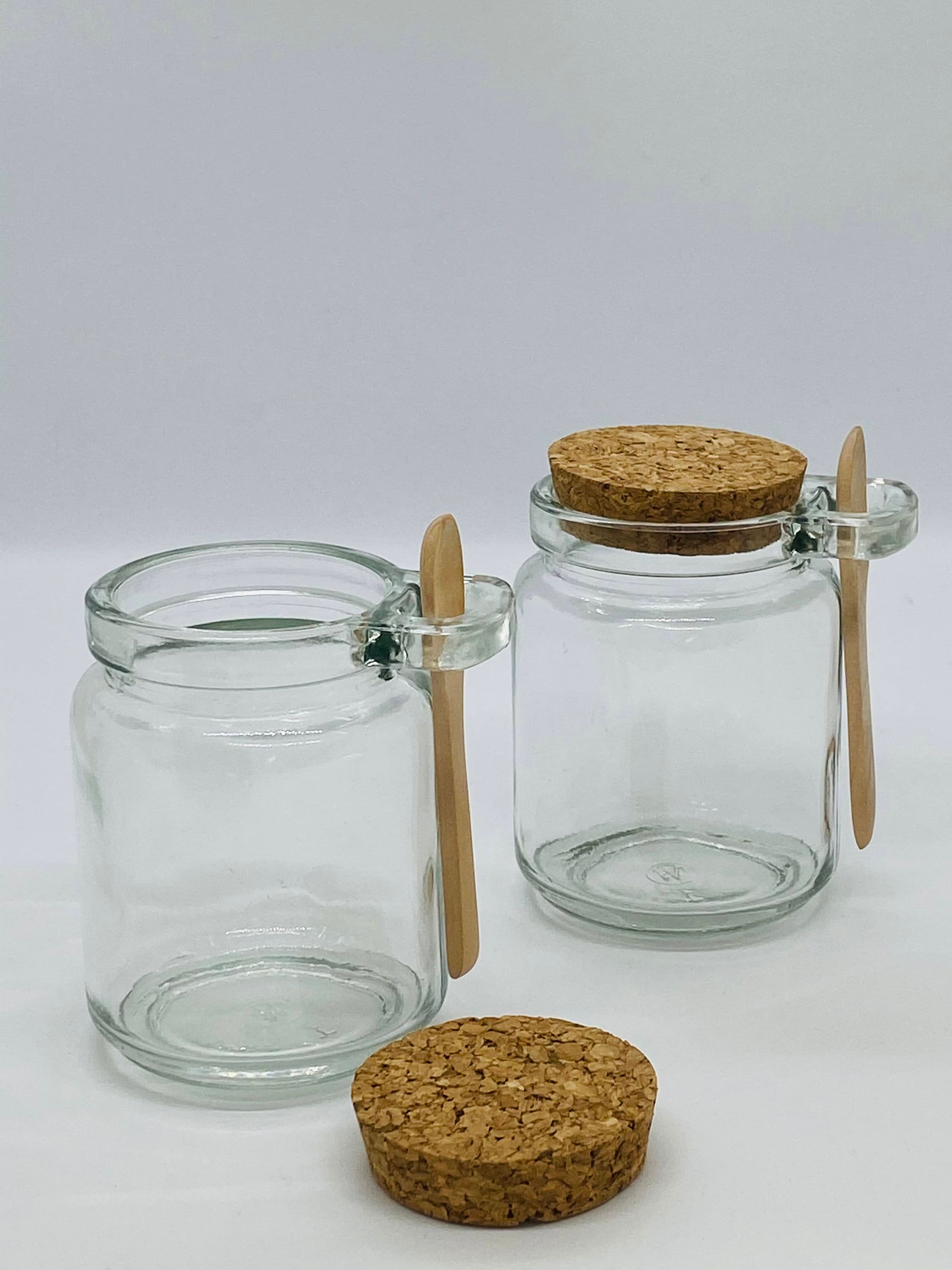 The 270 ml Jar with a Cork Lid and Wooden Spoon The Kilburn Etsy