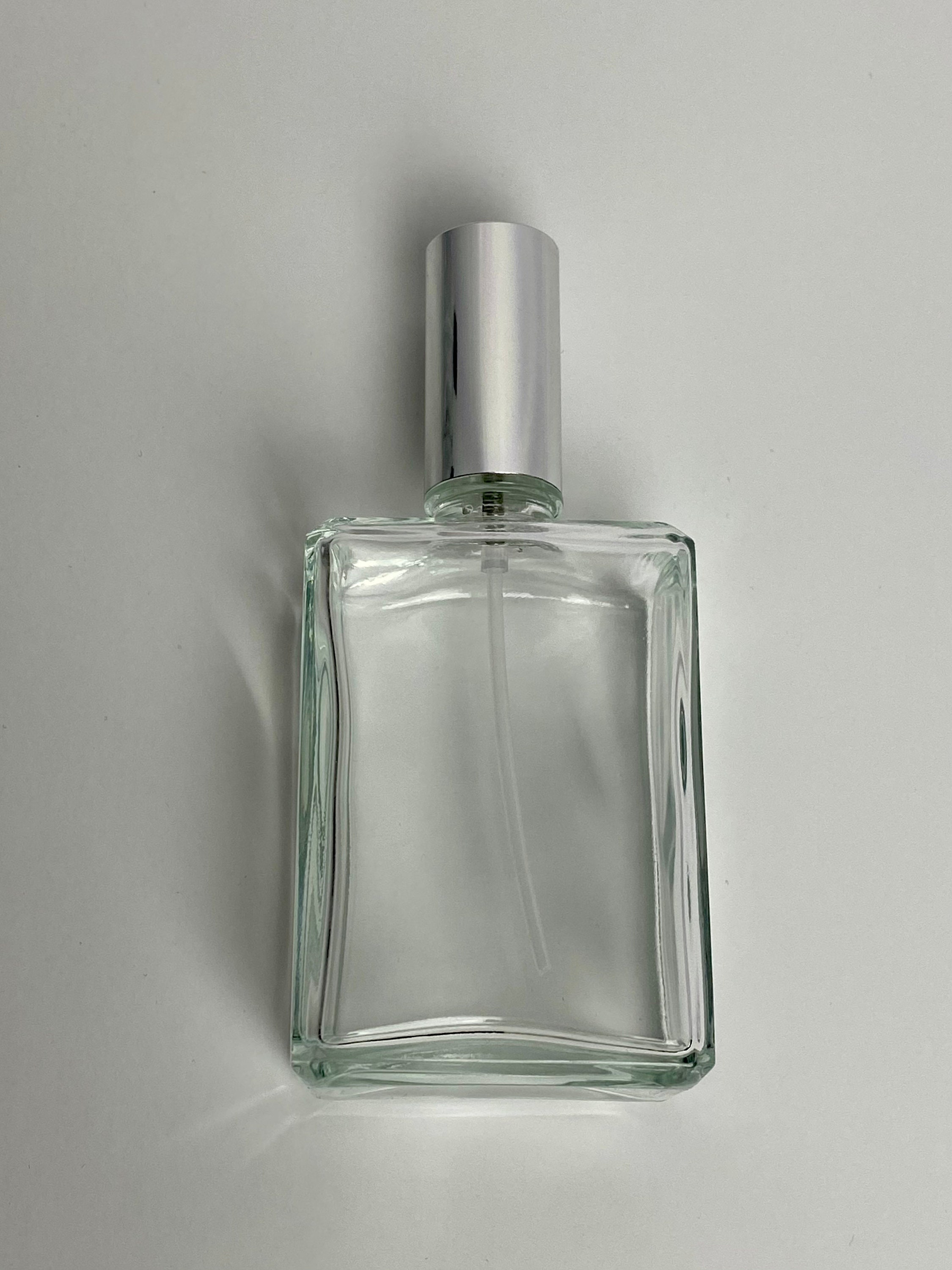 Glass Weighted 100ml Rectangular Bottle Ideal for Perfume - Etsy UK