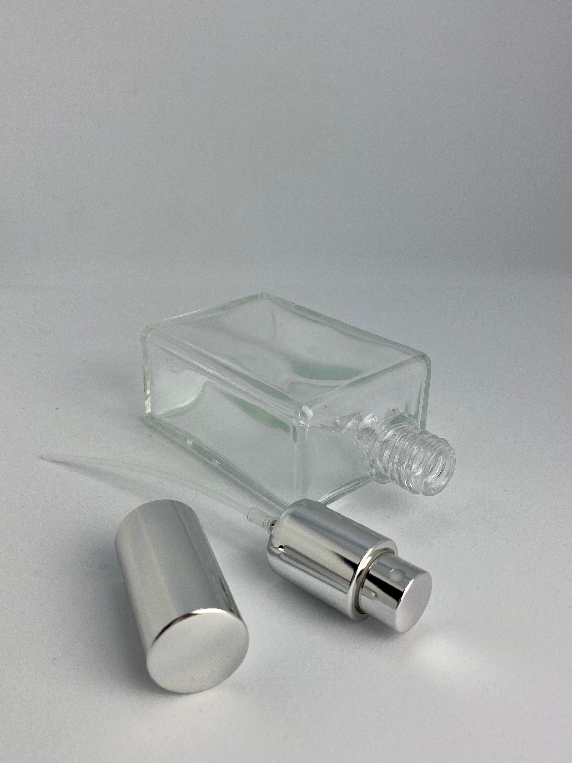 Glass Weighted 100ml Rectangular Bottle Ideal for Perfume - Etsy UK