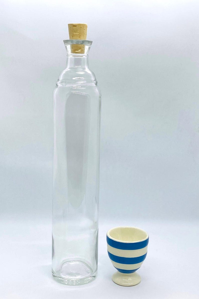 Glass 500ml Bottles Supplied with Corks & Metal Pourers - Barware Gifts image 4