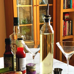 Glass 500ml Bottles Supplied with Corks & Metal Pourers - Barware Gifts image 10