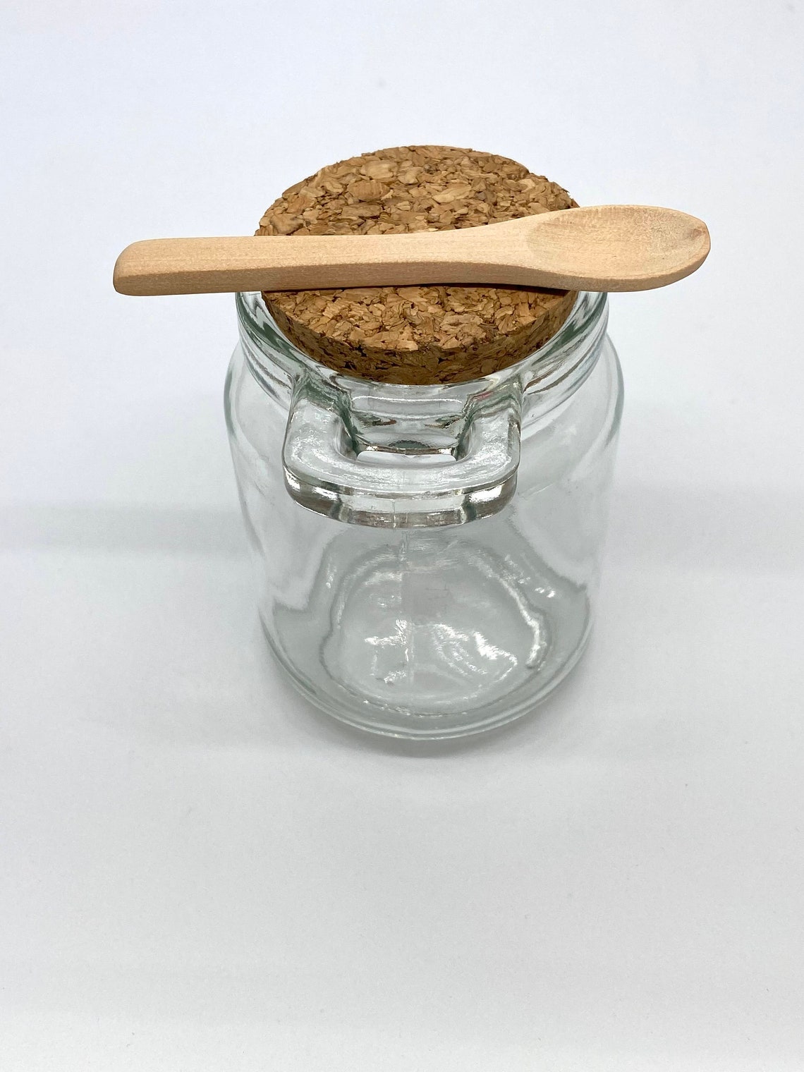 The 270 ml Jar with a Cork Lid and Wooden Spoon The Kilburn Etsy
