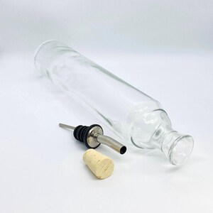 Glass 500ml Bottles Supplied with Corks & Metal Pourers - Barware Gifts image 2