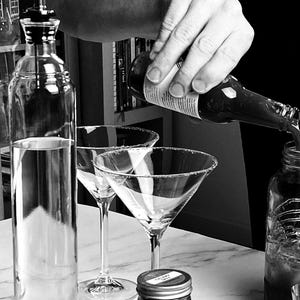 Glass 500ml Bottles Supplied with Corks & Metal Pourers - Barware Gifts image 6