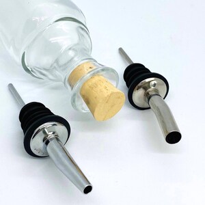 Glass 500ml Bottles Supplied with Corks & Metal Pourers - Barware Gifts image 5