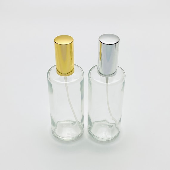 Refillable Glass Atomiser Bottles 100ml – Gold or Silver Sprays - Artisan Gifts